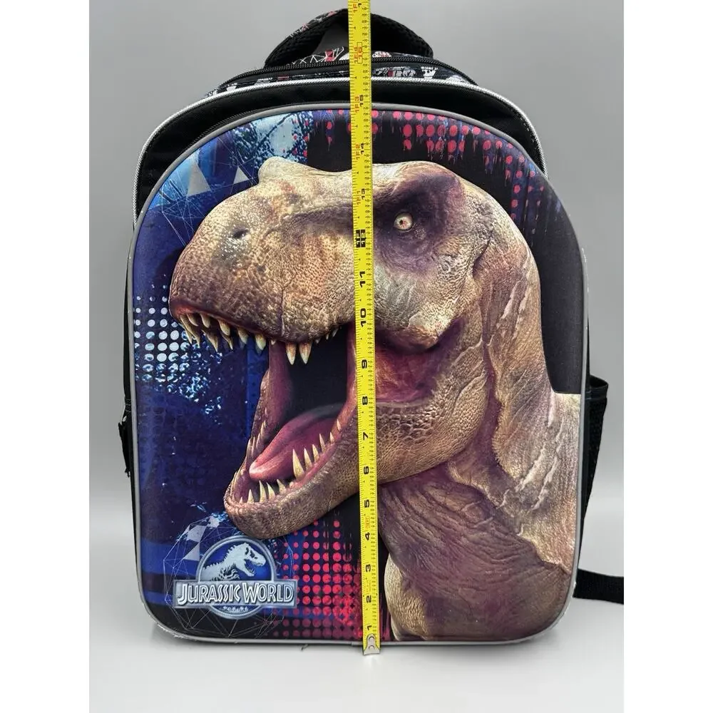 Jurassic World 3D Backpack T-Rex Tyrannosaurus Rex Dinosaur School Book Bag